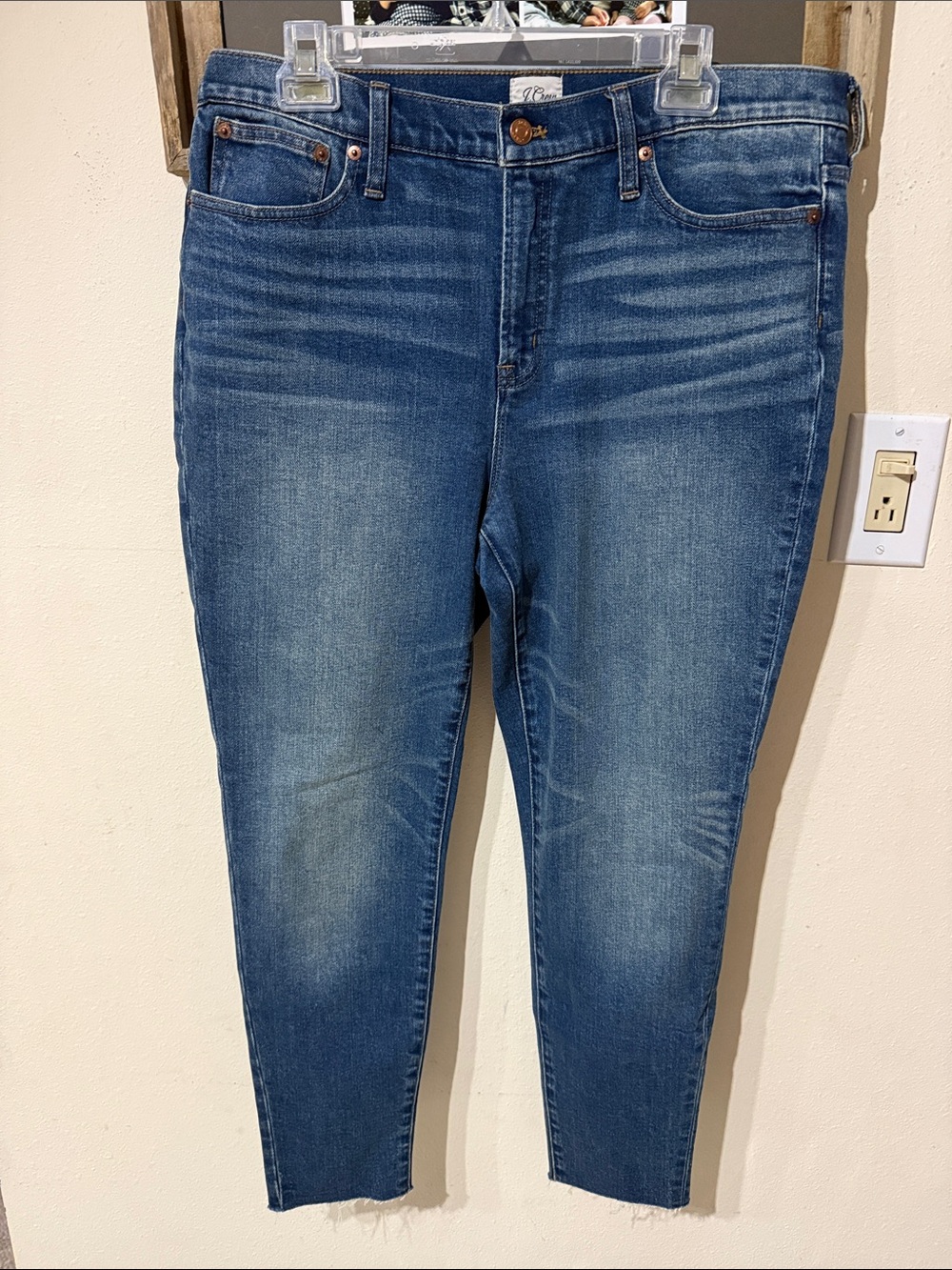 J. Crew Blue Skinny Ankle Jeans